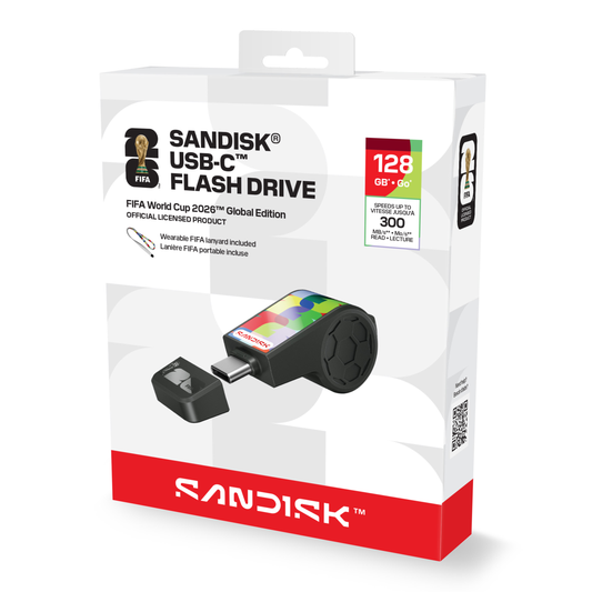 Sandisk® USB-C™ Flash Drive CZIA: FIFA World Cup 2026™ Edition (128GB)-Data Storage-futuromic