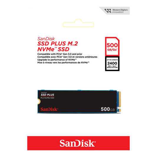 SanDisk SSD PLUS M.2 NVMe SSD-Data Storage-futuromic