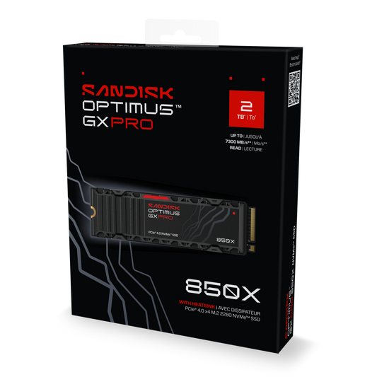SANDISK Optimus™ GX PRO 850X NVMe™ SSD with Heatsink (1TB/ 2TB/ 4TB/ 8TB)-Data Storage-futuromic