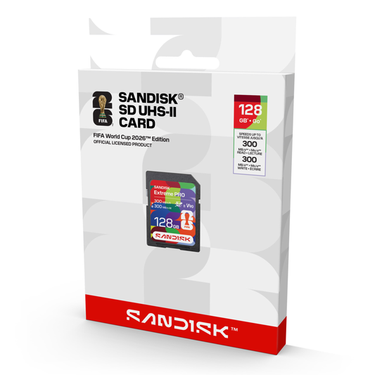 Sandisk® SD UHS-II Card: FIFA World Cup 2026™ Edition (128GB)-Data Storage-futuromic