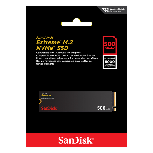 SanDisk Extreme M.2 NVMe PCIe Gen 4.0 Internal SSD (SDSSDX3N)-Data Storage-futuromic