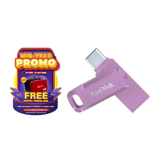 SanDisk Ultra Dual Drive Go USB Type-C OTG USB 3.2 Flash Drive for Android Smartphone, Computers & Tablets (Absinthe Green/ Navagio Bay/ Lavender))-Data Storage-futuromic