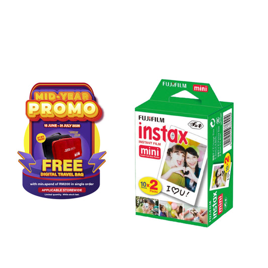 FUJIFILM INSTAX MINI Film G (Plain 10's/10's x 2)-Instant Camera Accessories-futuromic