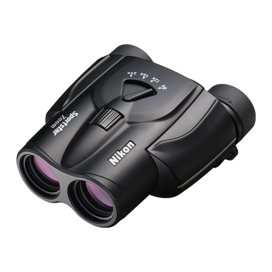 Nikon Sportstar Zoom 8-24x25 Binoculars (Black)-Binoculars / Optics-futuromic