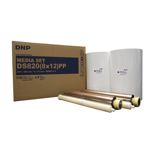 DNP DS820 (8x12) Pure Premium (PP) Digital Media Set (110prints x 2 roll)-Printers-futuromic