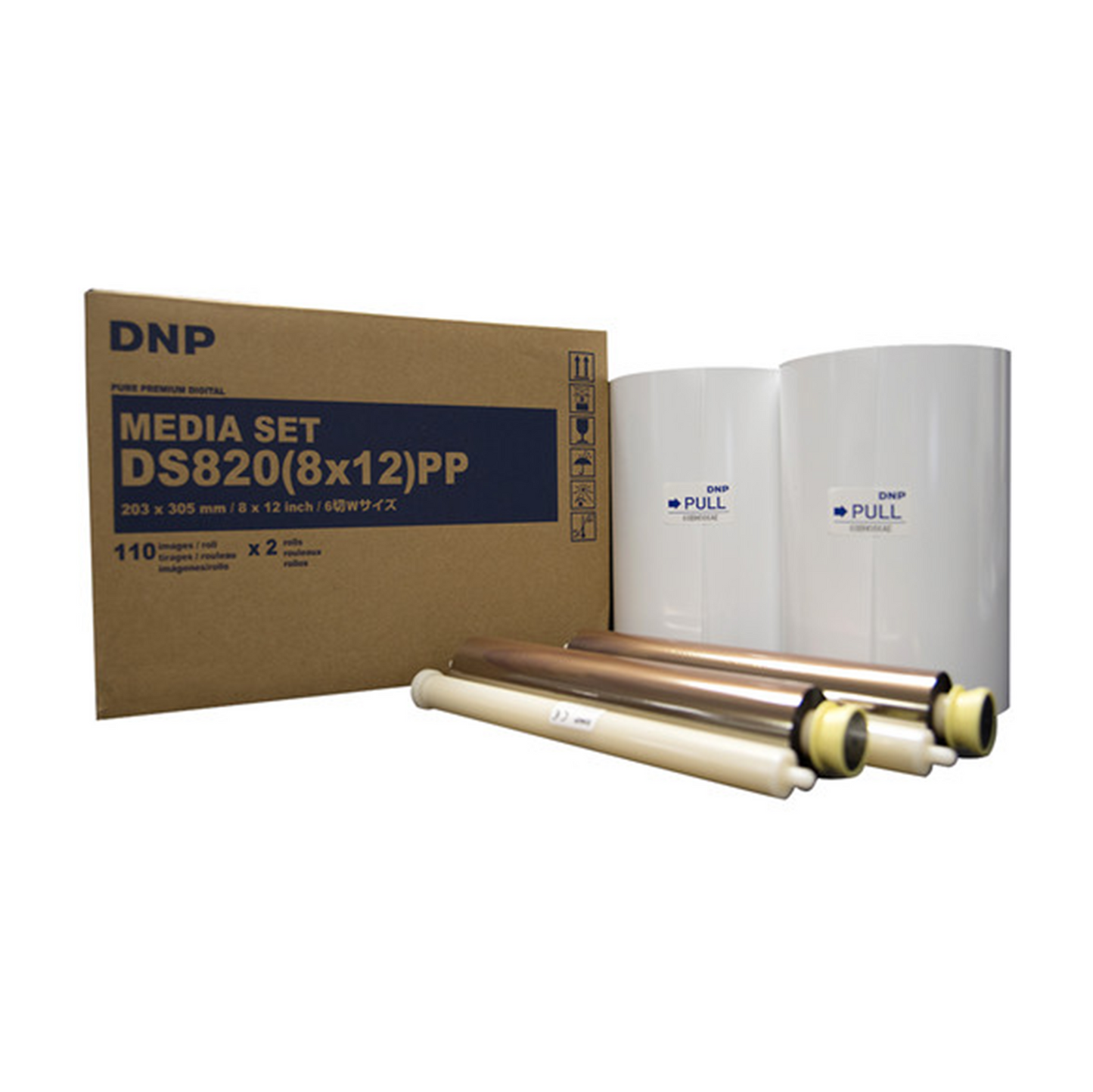 DNP DS820 (8x12) Pure Premium (PP) Digital Media Set (110prints x 2 roll)-Printers-futuromic