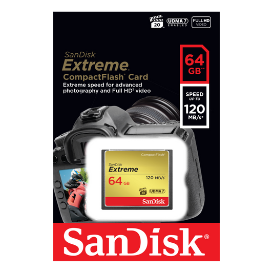 SanDisk Extreme Compact Flash 120mb/s Memory Card-Data Storage-futuromic