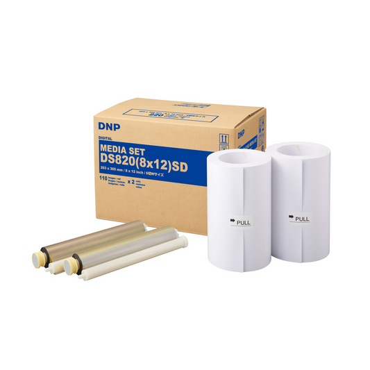 DNP DS820 (8x12) SD Digital Media Set For DS820 Printer (110prints x 2 roll)-Printers-futuromic
