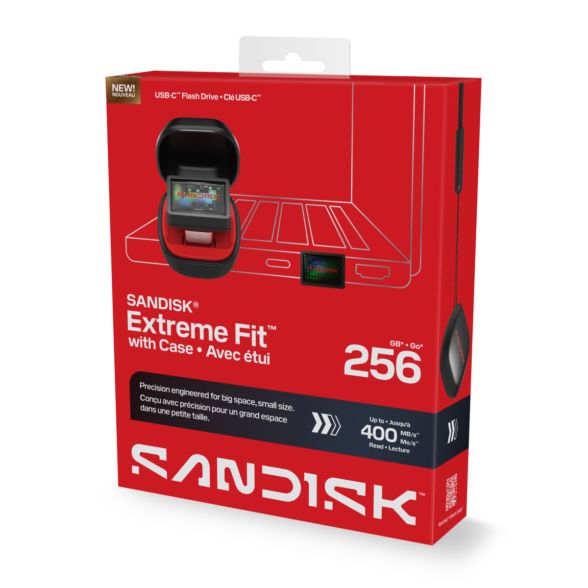 SANDISK® Extreme Fit™ Drive with Case (128GB/ 256GB/ 512GB/ 1TB) USB-C™ [SDCZ530]-Data Storage-futuromic