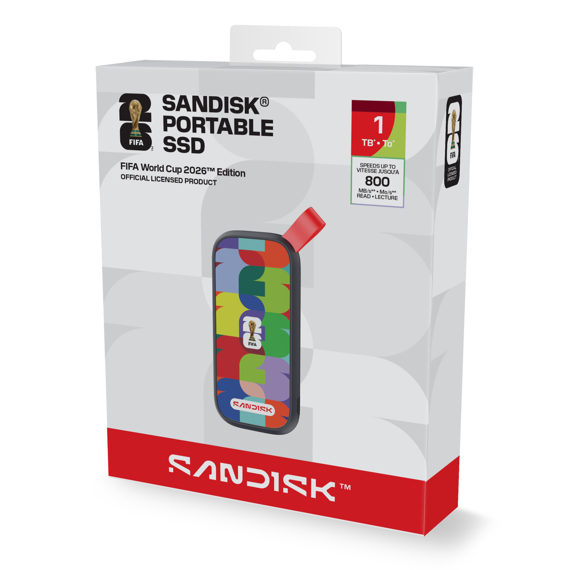 Sandisk® Portable SSD E30F: FIFA World Cup 2026™ Edition (1TB)-Data Storage-futuromic