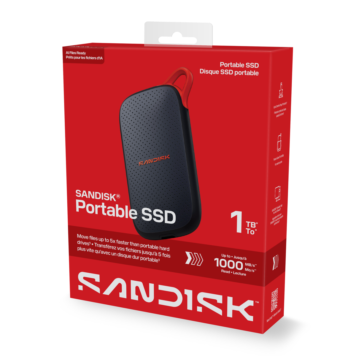SANDISK® Portable SSD E31 USB 3.2 GEN 2 Type-C 1000MB/s (1TB) [SDSSDE31]-Data Storage-futuromic