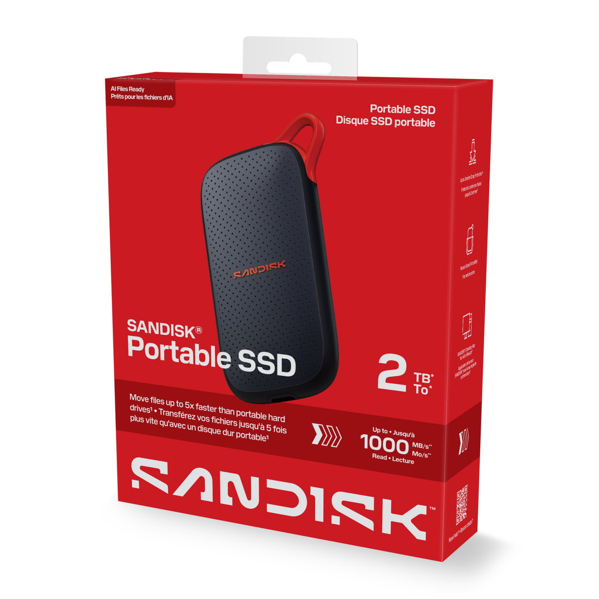 SANDISK® Portable SSD E31 USB 3.2 GEN 2 Type-C 1000MB/s (1TB) [SDSSDE31]-Data Storage-futuromic