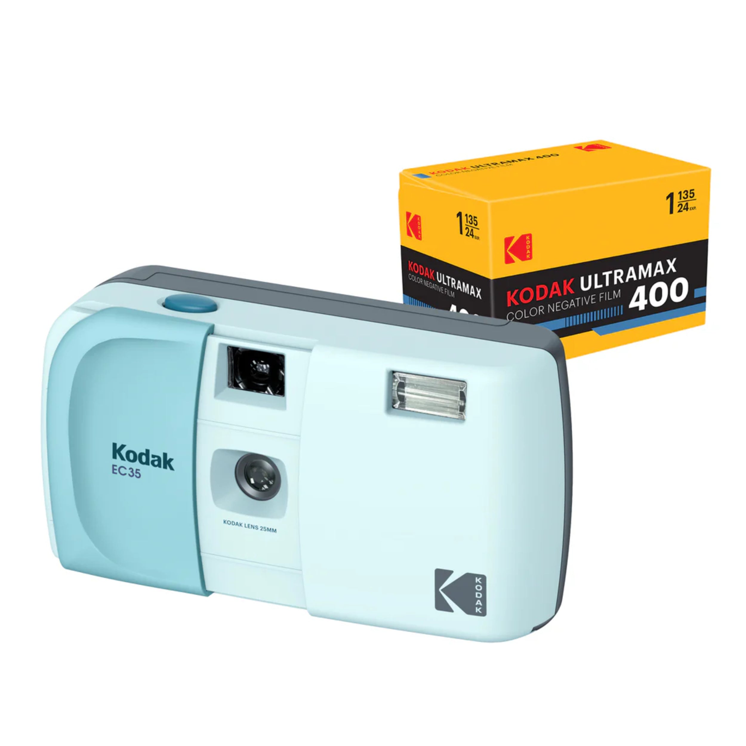 KODAK EC35 35mm Film Camera [Bundle]-Instant Camera-futuromic