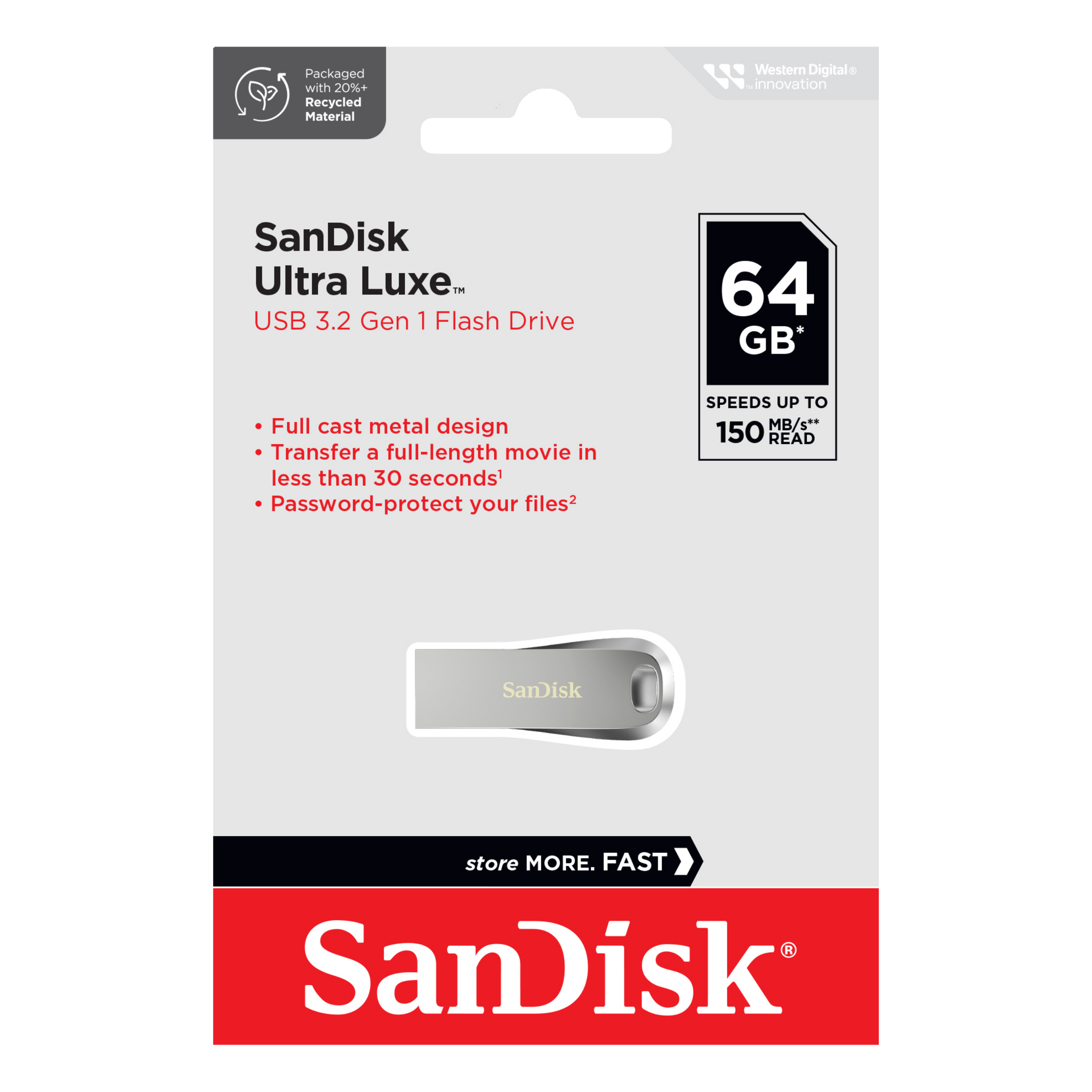 SanDisk Ultra Luxe CZ74 USB 3.2 Gen 1 Flash Drive-Data Storage-futuromic