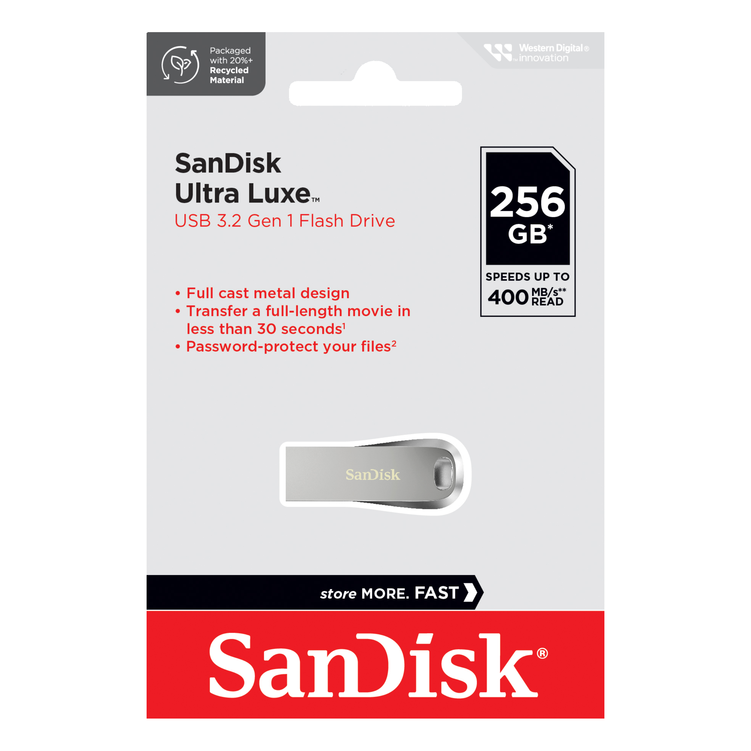 SanDisk Ultra Luxe CZ74 USB 3.2 Gen 1 Flash Drive-Data Storage-futuromic