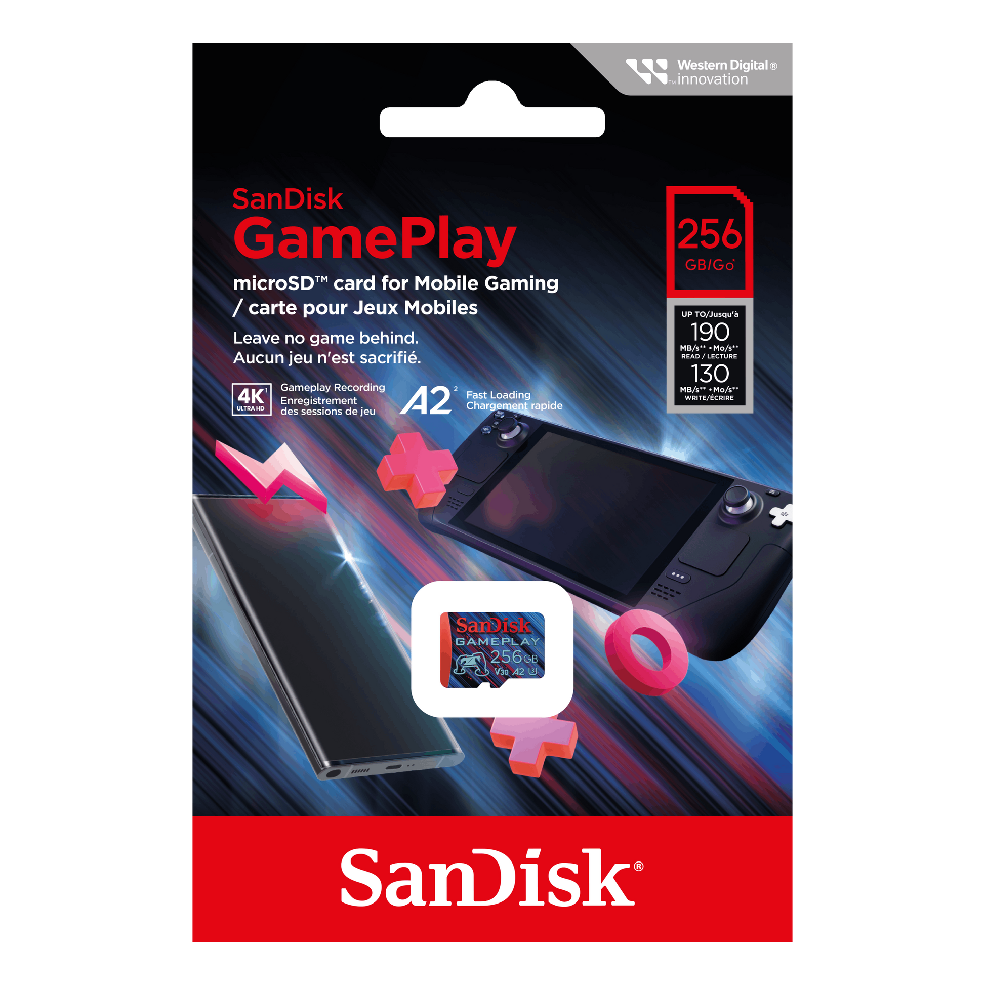 SanDisk Extreme microSDHC/SDXC 100MB/s - 190MB/s C10, V30, U3 A1/A2 Card for Mobile Gaming (Support AAA/3D/VR game graphics)-Data Storage-futuromic