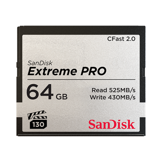 Sandisk Extreme PRO Compact Flash 525MB/s CFAST 2.0 CompactFlash CF Memory Card (64GB / 128GB / 256GB / 512GB)-Data Storage-futuromic