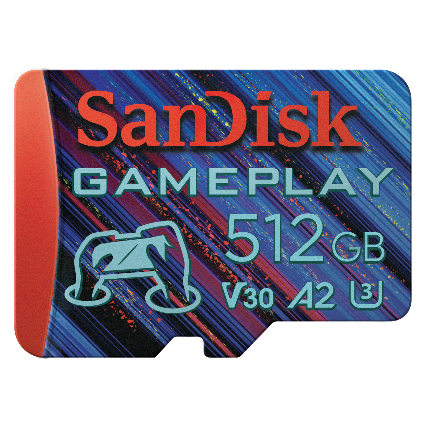 SanDisk GamePlay microSD 190MB/s C10, V30, U3, A2 Card (Support AAA/3D/VR game graphics)-Data Storage-futuromic