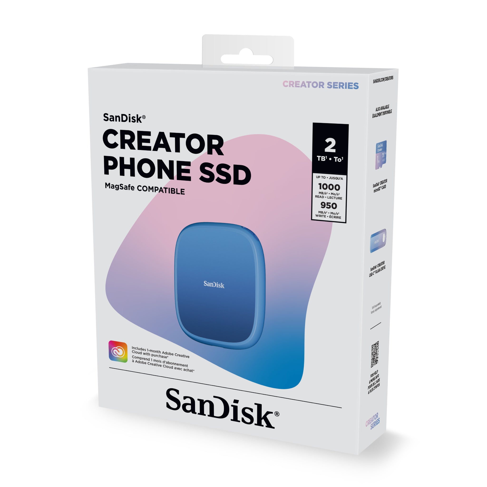 外付けハードディスク・ドライブ SanDisk Creator Phone SSD 1TB SanDisk Creator Phone SSD (1TB/ 2TB) – Tick Tech Go