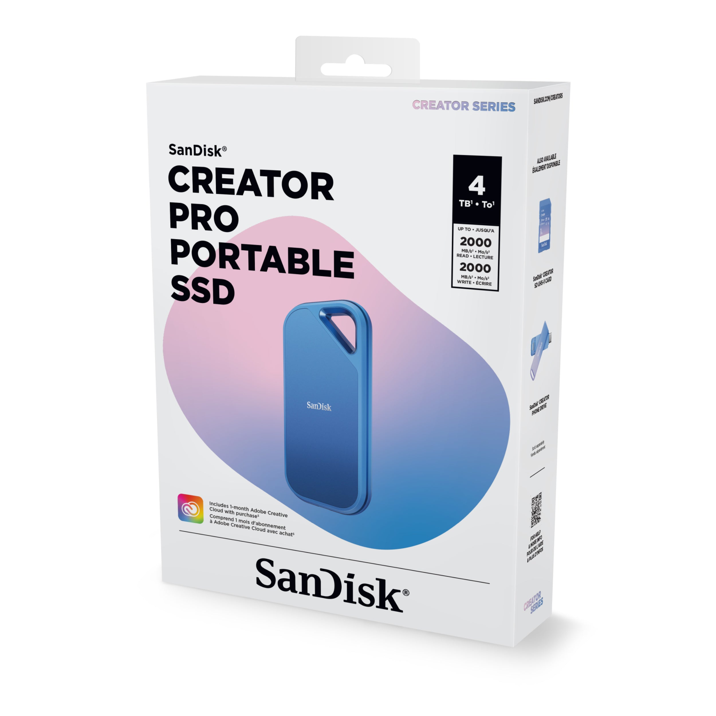 と*ん様 SanDisk 4TB Creator Pro ポータブル SSD サ 4TB SanDisk Creator Pro Portable SSD | Sandisk