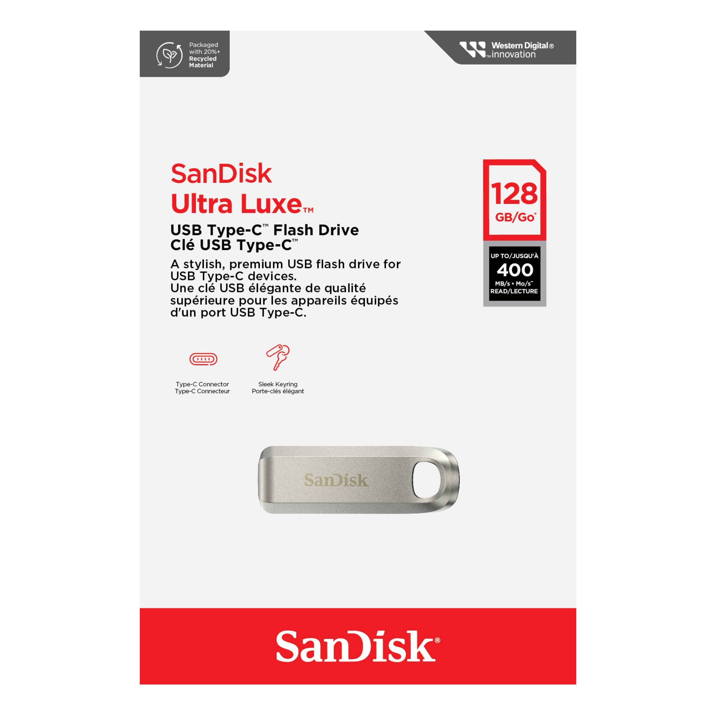 SanDisk Ultra Luxe CZ75 USB Type-C Flash Drive-Data Storage-futuromic