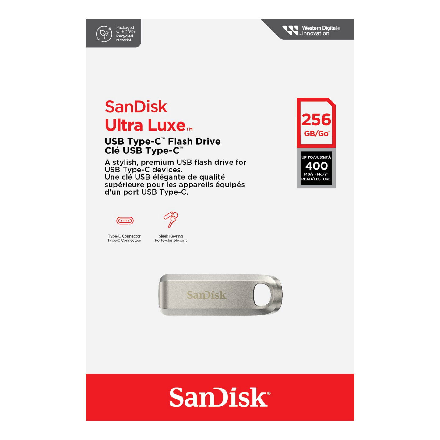 SanDisk Ultra Luxe CZ75 USB Type-C Flash Drive-Data Storage-futuromic