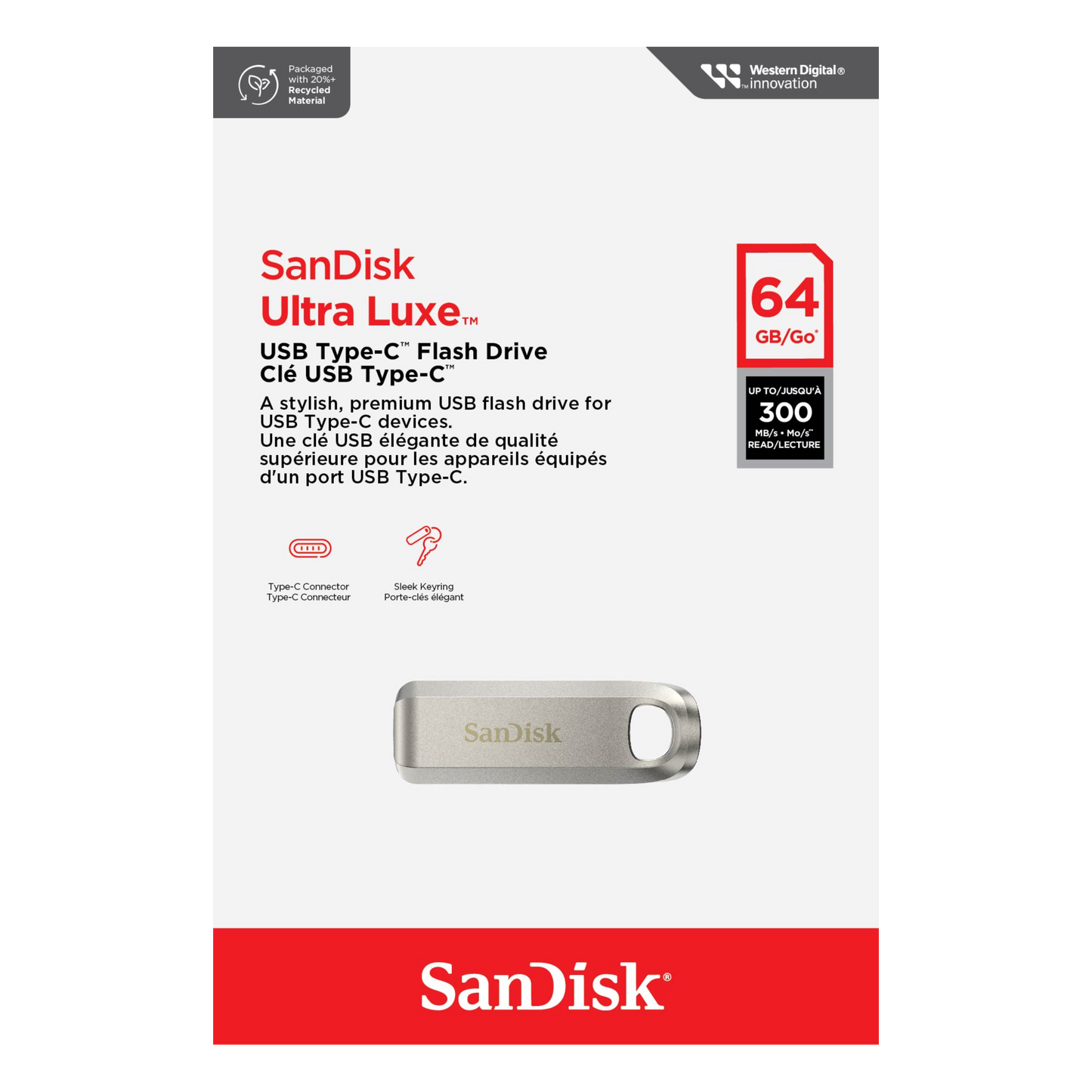 SanDisk Ultra Luxe CZ75 USB Type-C Flash Drive-Data Storage-futuromic