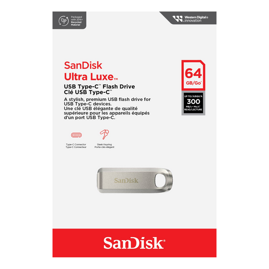 SanDisk Ultra Luxe CZ75 USB Type-C Flash Drive-Data Storage-futuromic