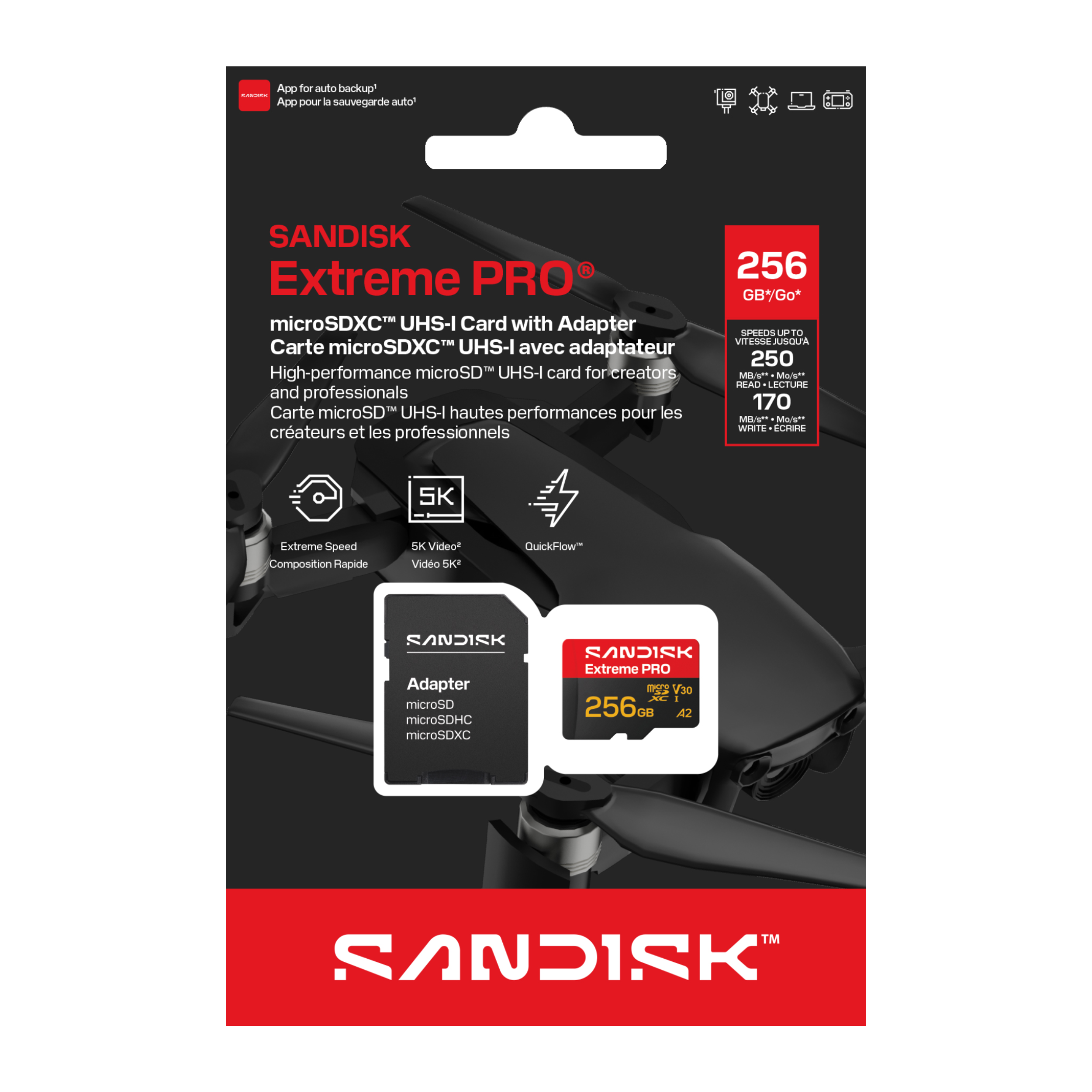 SANDISK Extreme PRO® microSD™ UHS-I Card [SDSQXCJ] (64GB/ 128GB/ 256GB)-Data Storage-futuromic