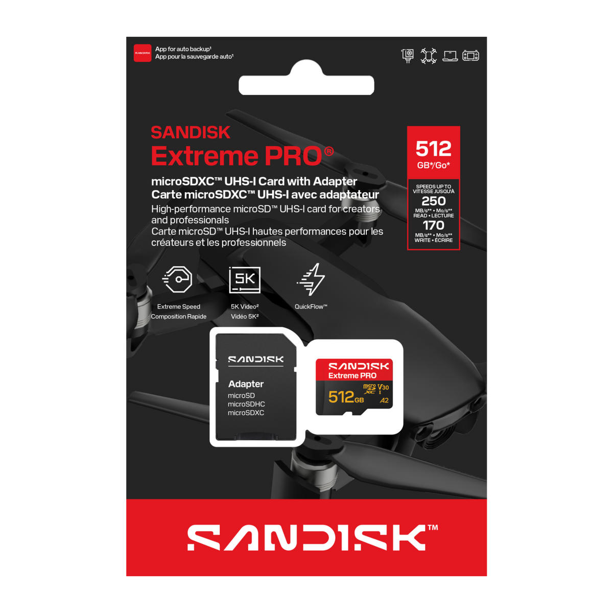 SANDISK Extreme PRO® microSD™ UHS-I Card [SDSQXCJ] (64GB/ 128GB/ 256GB/ 512GB)-Data Storage-futuromic