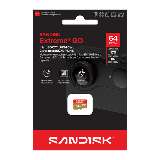 SANDISK Extreme® GO microSD™ UHS-I Card (64GB/ 128GB)-Data Storage-futuromic