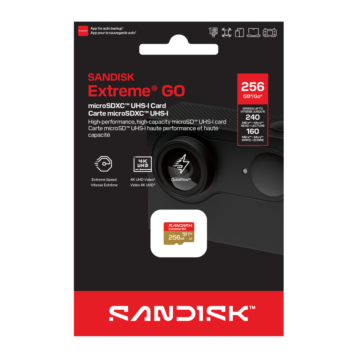 SANDISK Extreme® GO microSD™ UHS-I Card [SDSQXGN] (64GB/ 128GB/ 256GB)-Data Storage-futuromic
