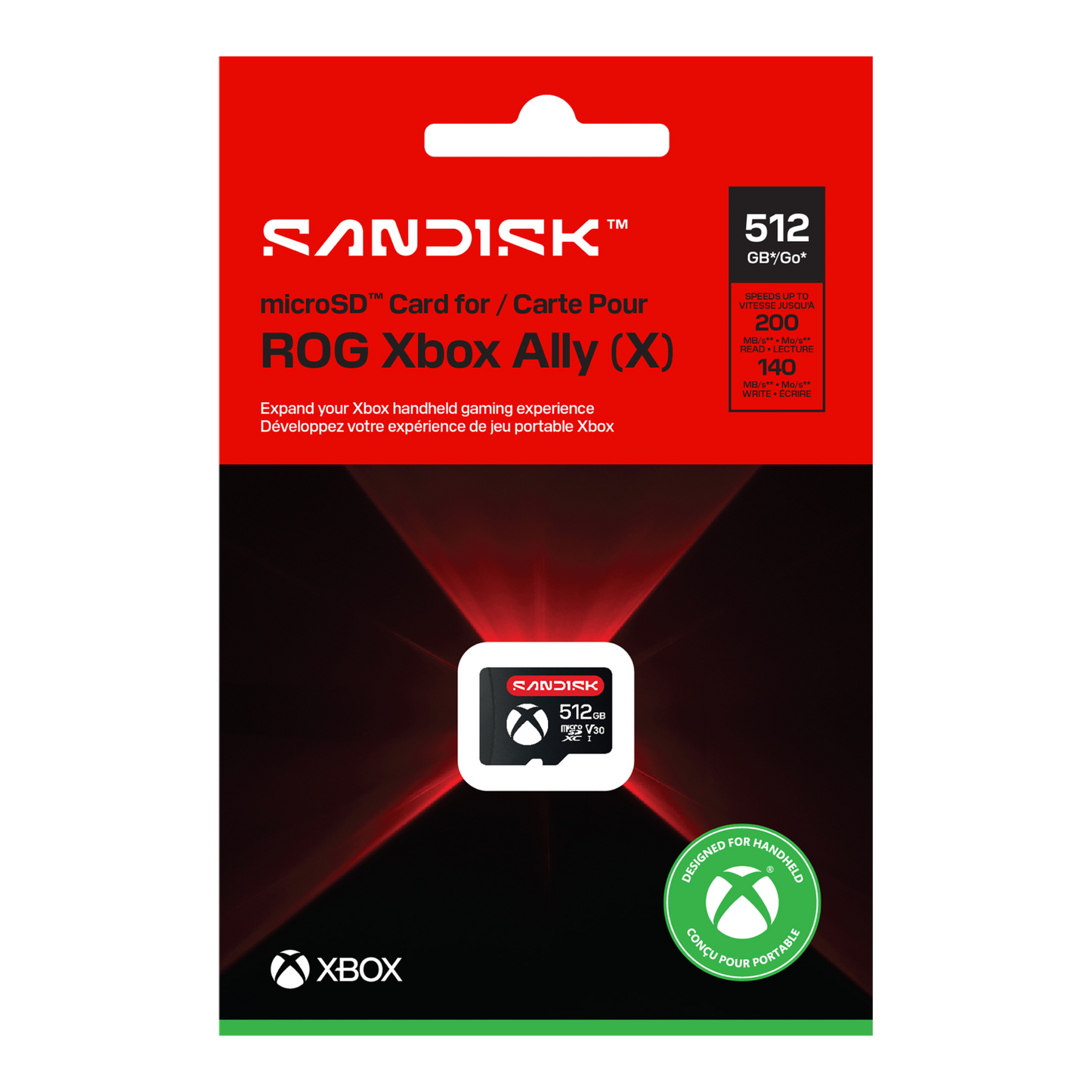 Sandisk® microSD™ Card for ROG Xbox Ally (X) Officially Xbox Licensed SQXKN (512GB/ 1TB/ 2TB)-Data Storage-futuromic