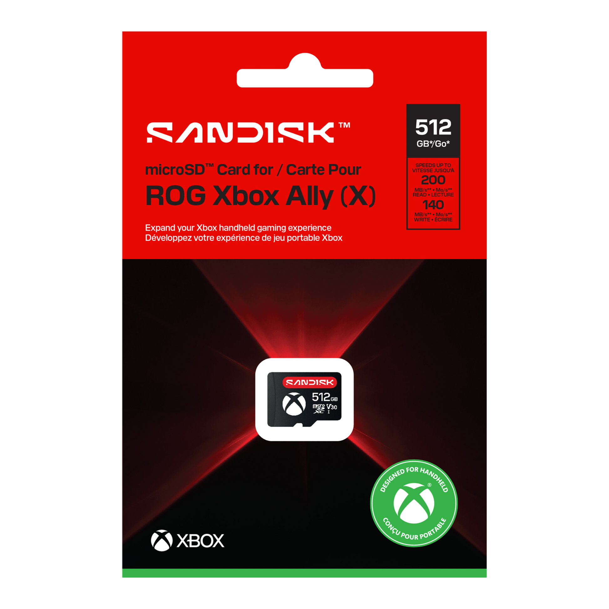 Sandisk® microSD™ Card for ROG Xbox Ally (X) Officially Xbox Licensed SQXKN (512GB/ 1TB/ 2TB)-Data Storage-futuromic