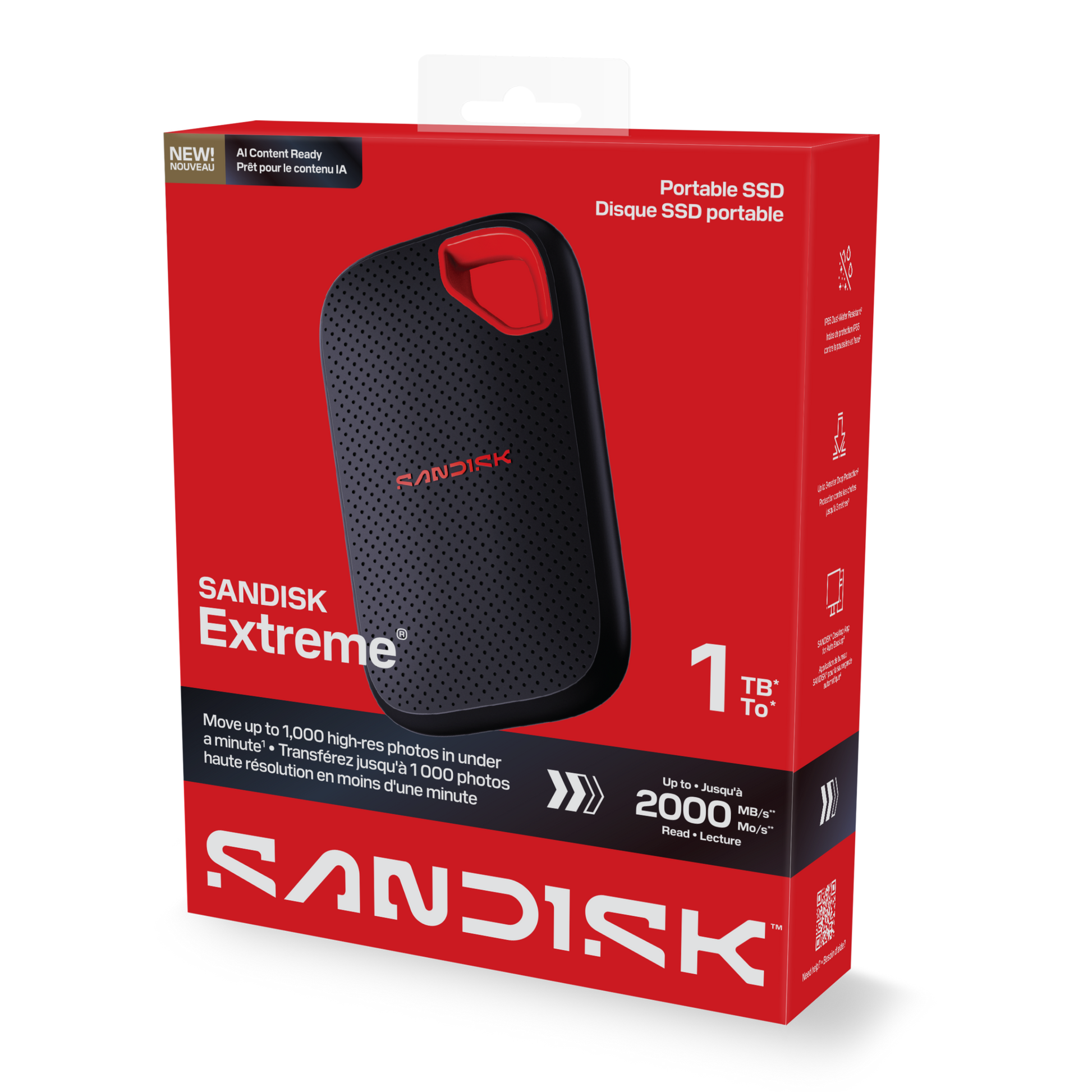 SANDISK Extreme® Portable SSD E70 (1TB/ 2TB / 4TB)-Data Storage-futuromic