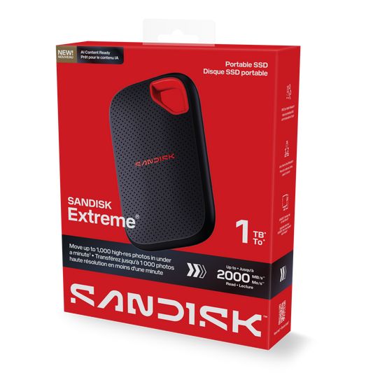 SANDISK Extreme® Portable SSD E70 (1TB/ 2TB / 4TB)-Data Storage-futuromic