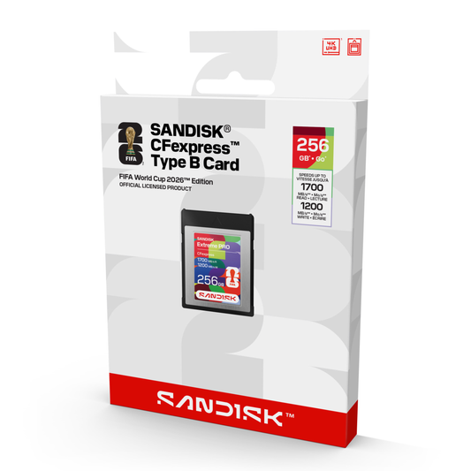 Sandisk® CFexpress™ Type B Card CFE: FIFA World Cup 2026™ Edition (256GB)-Data Storage-futuromic