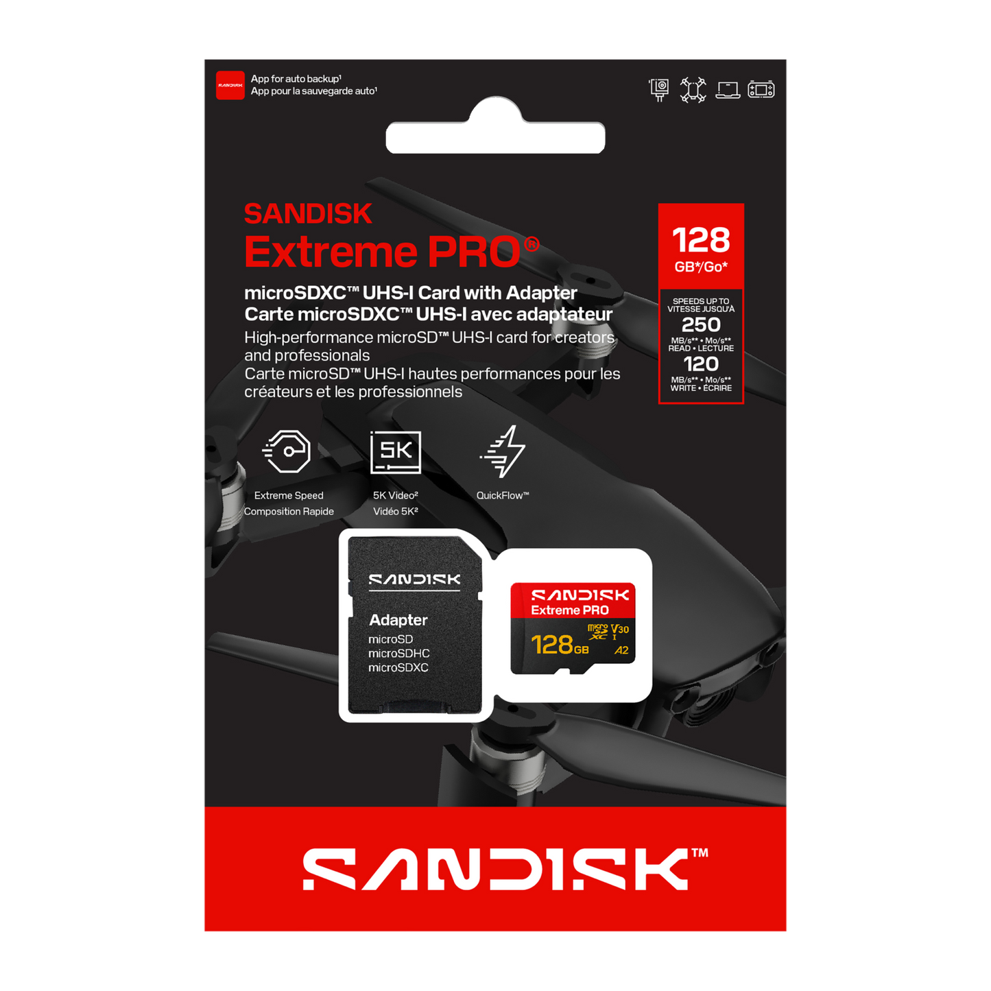SANDISK Extreme PRO® microSD™ UHS-I Card (64GB/ 128GB)-Data Storage-futuromic