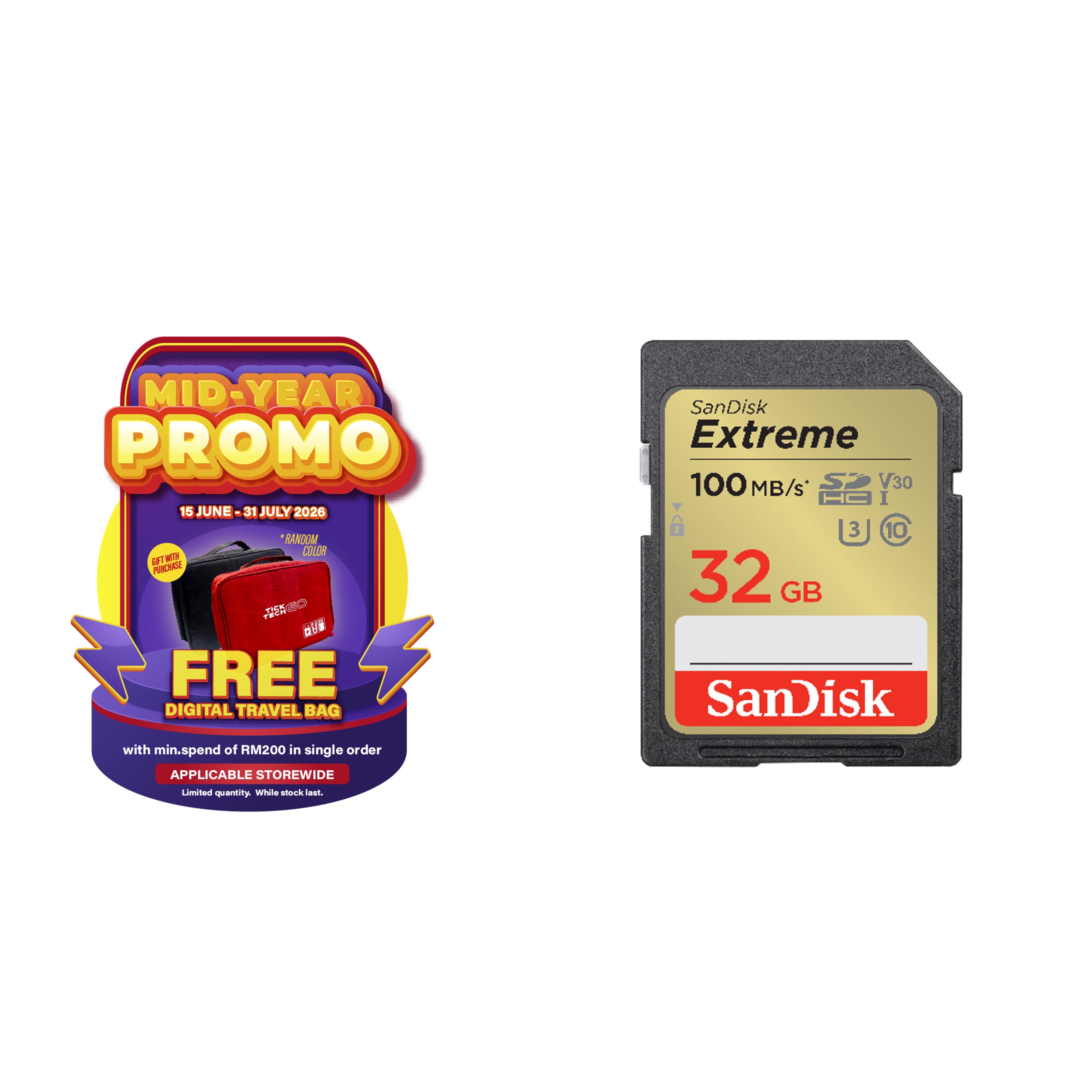 SanDisk Extreme SDHC/SDXC UHS-I Class 10 90MB/s-180MB/s Memory Card-Data Storage-futuromic