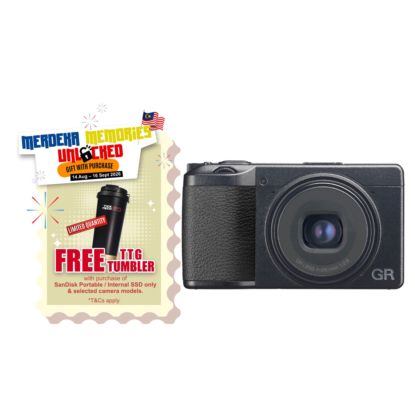 Ricoh GR IIIx Digital Compact Camera [Bundle Packages]-Digital Compact Cameras-futuromic