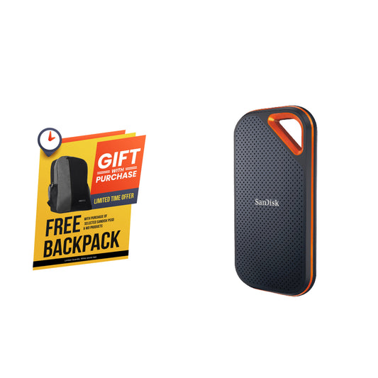 SanDisk Extreme Pro Portable SSD E81 2000MB/s USB 3.1 for Windows & Mac Type-C Type-A IP55 Dust and Water-Resistant-Data Storage-futuromic