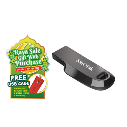 SanDisk Ultra Curve CZ550 USB 3.2 Flash Drive-Data Storage-futuromic