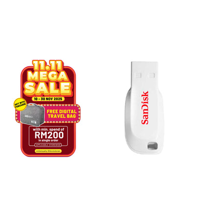 SanDisk Cruzer Blade CZ50 USB Flash Drive - Pink/White (16GB)-Data Storage-futuromic