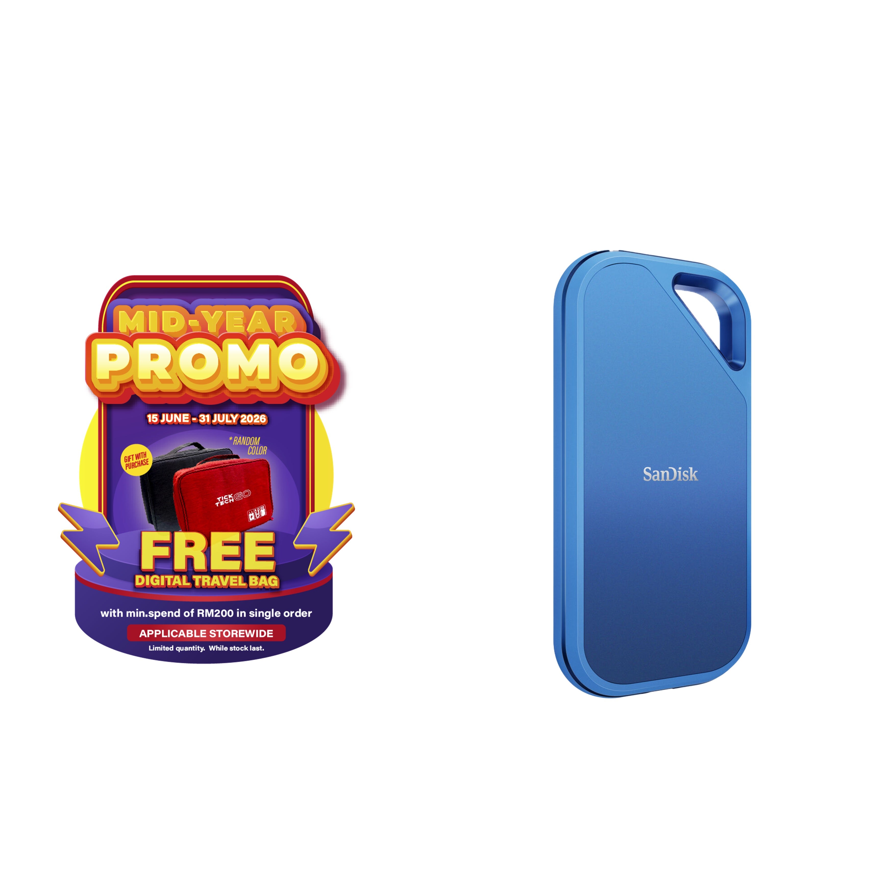 SanDisk Creator Pro Portable SSD (1TB/ 2TB/ 4TB) – Tick Tech Go