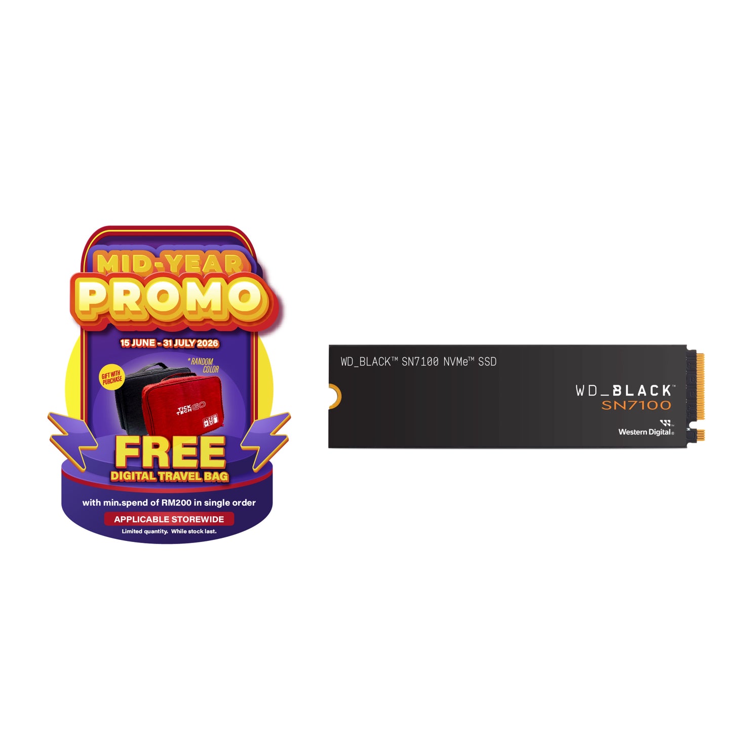 WD_BLACK™ SN7100 NVMe™ Internal SSD (500GB/ 1TB/ 2TB/ 4TB)-Data Storage-futuromic