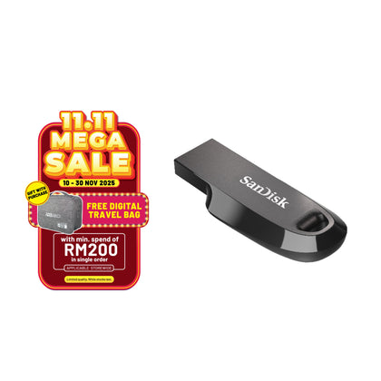 SanDisk Ultra Curve CZ550 USB 3.2 Flash Drive-Data Storage-futuromic