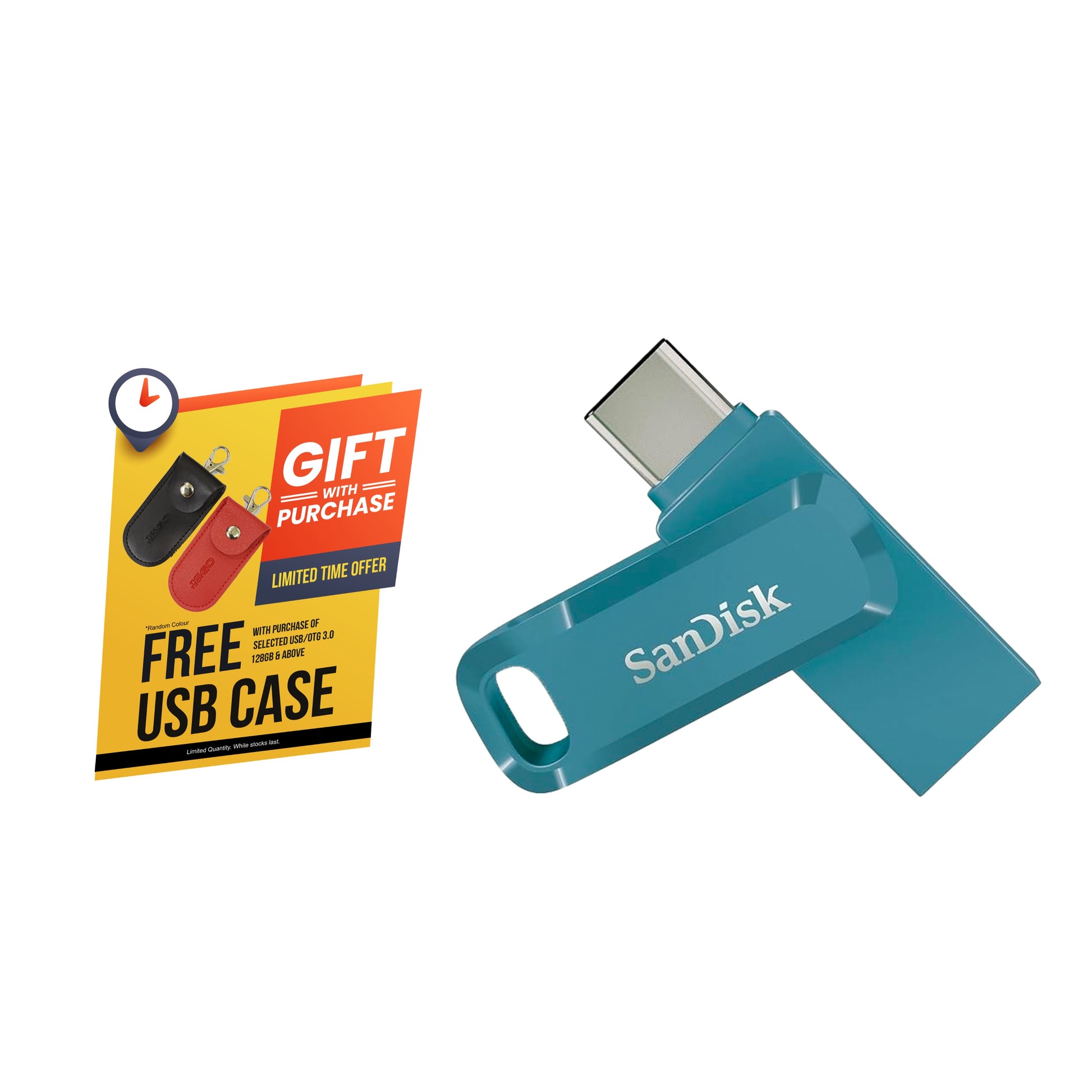 SanDisk Ultra Dual Drive Go USB Type-C OTG USB 3.2 Flash Drive for Android Smartphone, Computers & Tablets (Absinthe Green/ Navagio Bay/ Lavender))-Data Storage-futuromic