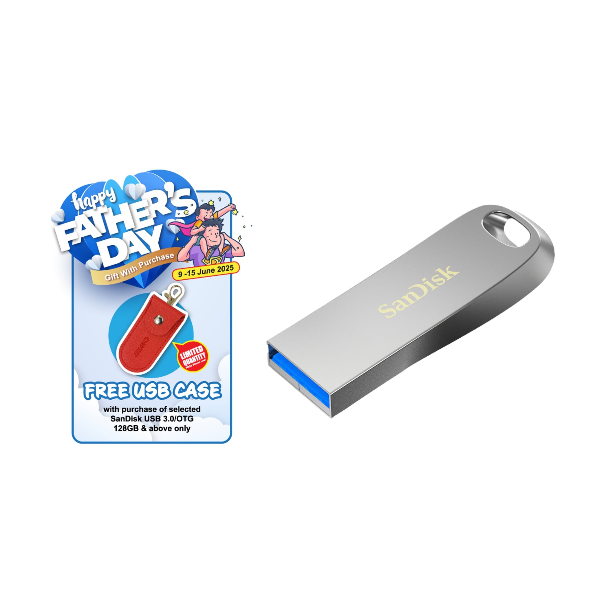 SanDisk Ultra Luxe CZ74 USB 3.2 Gen 1 Flash Drive – Tick Tech Go