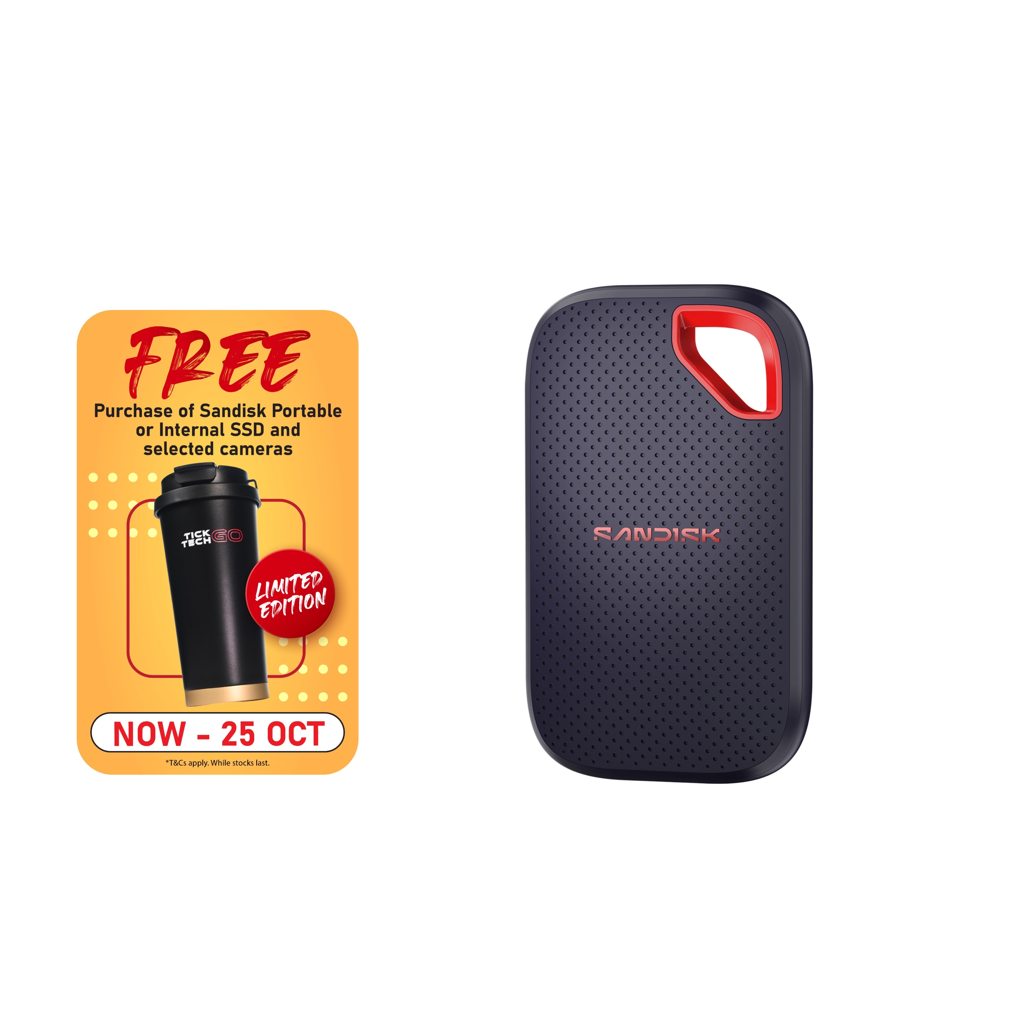 SANDISK Extreme® Portable SSD (1TB/ 2TB / 4TB) [SDSSDE70]-Data Storage-futuromic