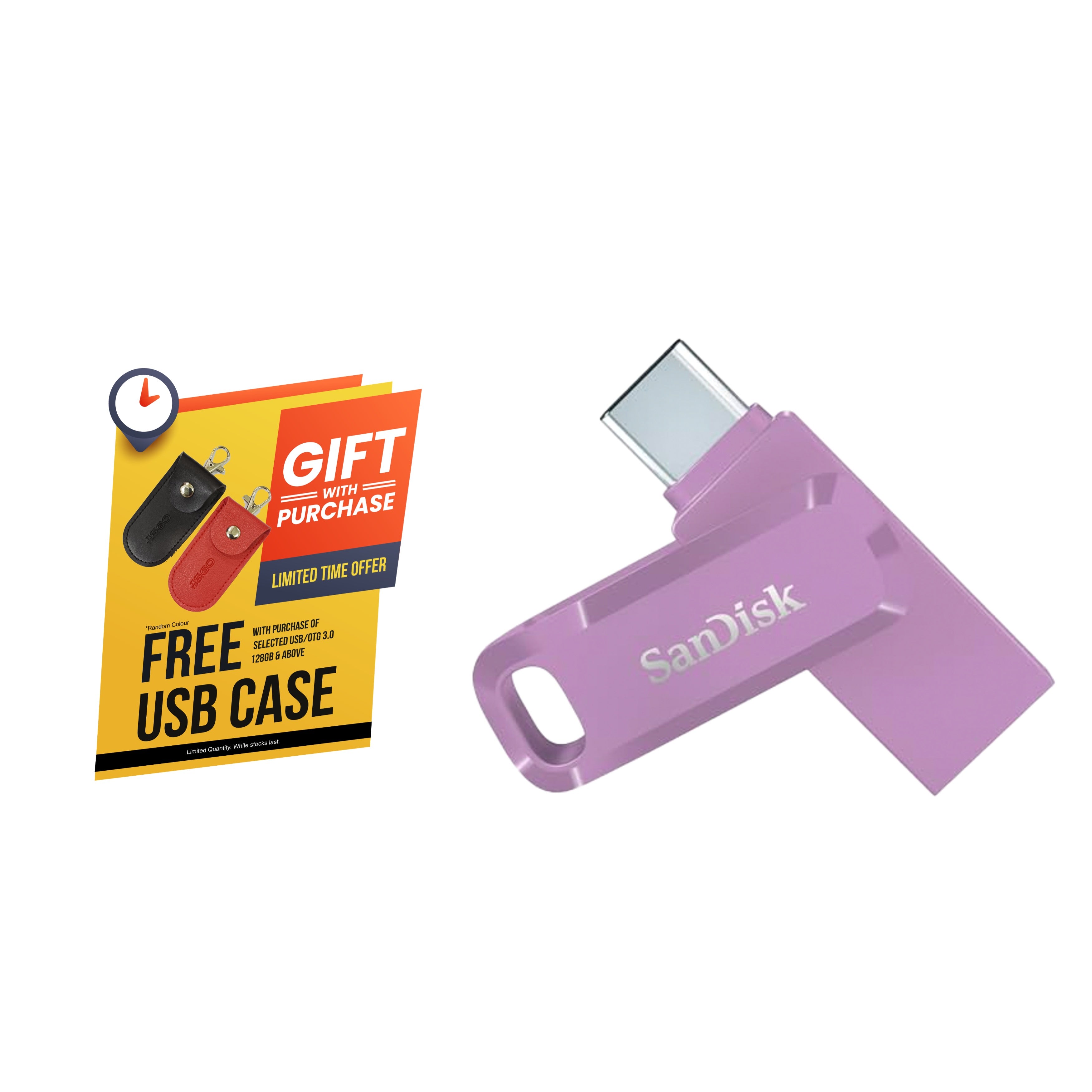 SanDisk Ultra Dual Drive Go USB Type-C OTG USB 3.2 Flash Drive for Android Smartphone, Computers & Tablets (Absinthe Green/ Navagio Bay/ Lavender))-Data Storage-futuromic